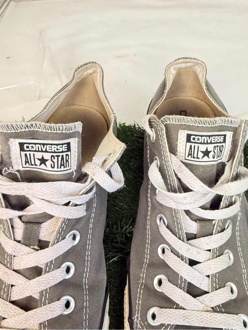 Converse Low-Top Canvas Sneakers - Gray & White - Picture 3 of 6